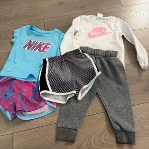 Nike Kids Apparel Set - Blue, Pink, Gray